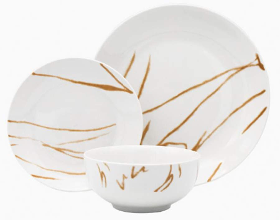 Boulon Gold Dinner Plate by Godinger-1