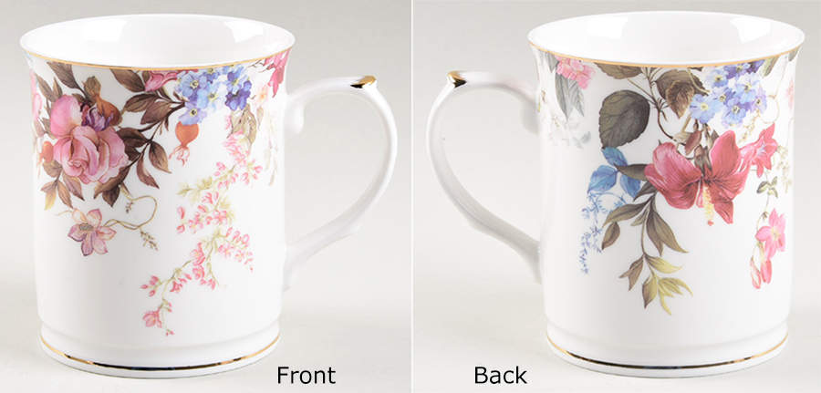 Pink Blue Garden Mug by Grace's Teaware-1