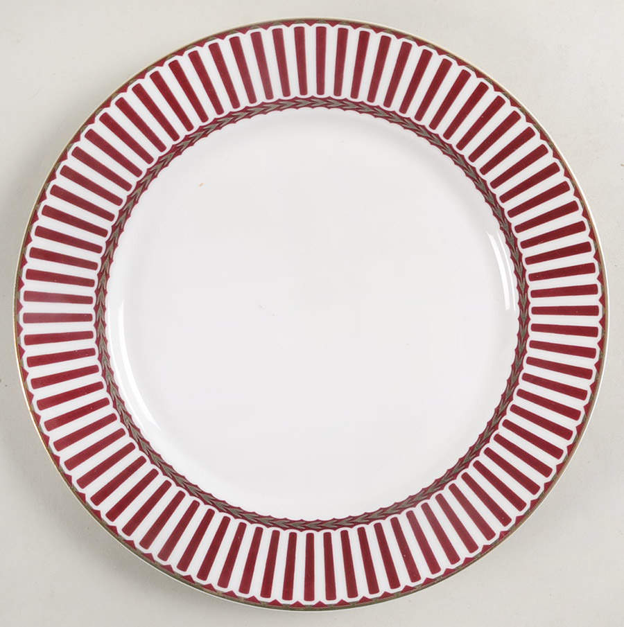 Metro Red Salad Plate by Grace's Teaware-1