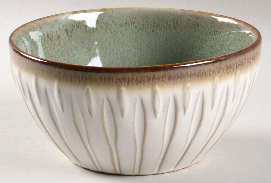 Mayfair Bay Green Soup/Cereal Bowl by Gibson Designs-1
