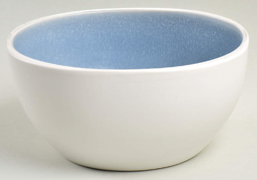 Soho Lounge Light Blue-White Soup/Cereal Bowl by Gibson Designs-1