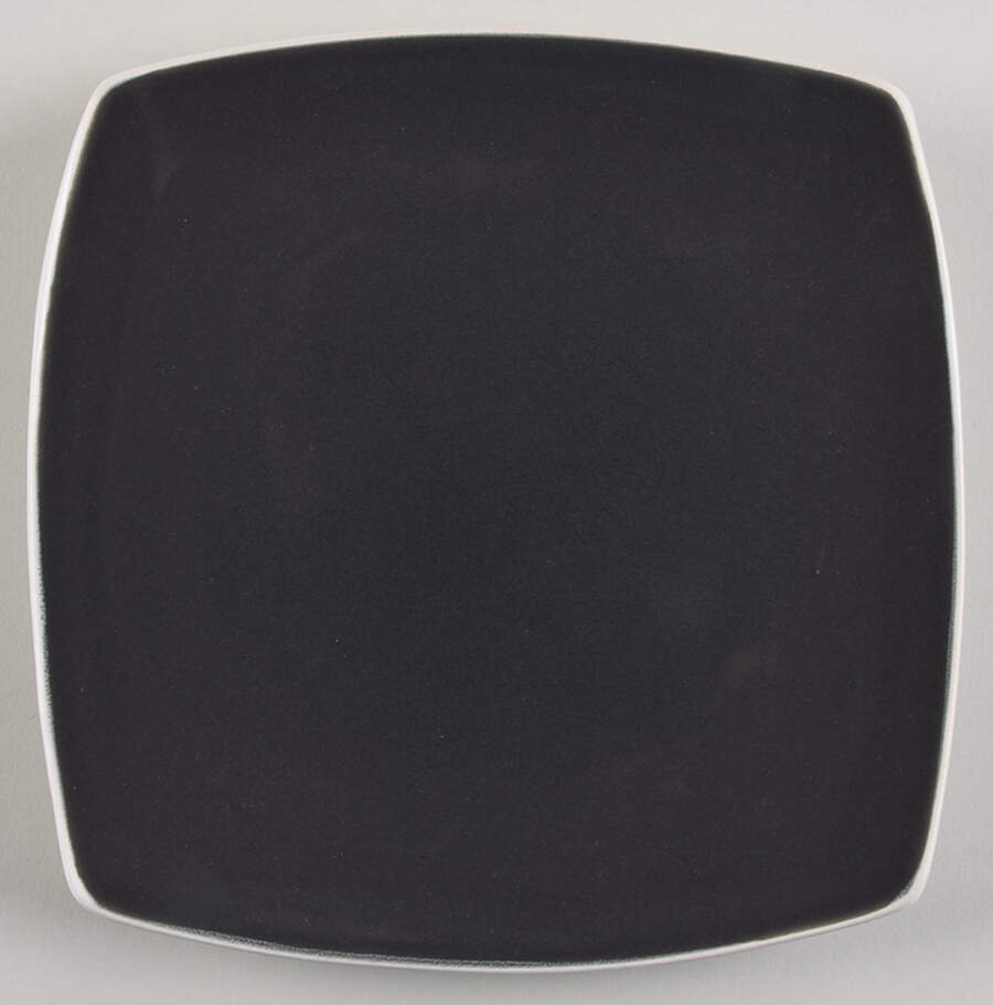 Soho Lounge Grey-White Salad/Dessert Plate by Gibson Designs-1