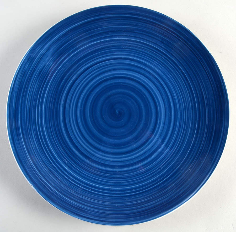Color Vibes (White Body) Dinner Plate by Gibson Designs-1