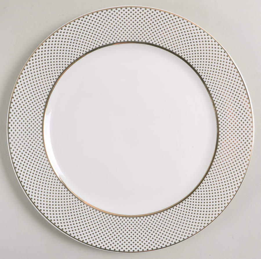 Gold Diamond Pin Salad Plate by Grace's Teaware-1