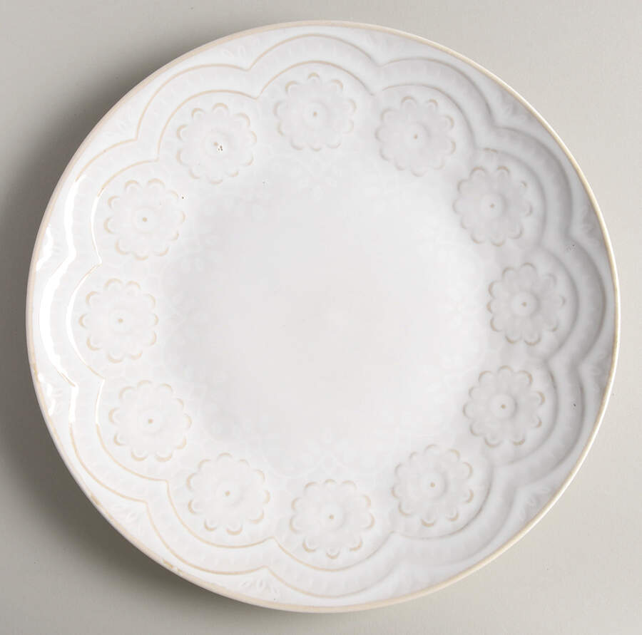 Alemany White Dinner Plate by Gibson Designs-1