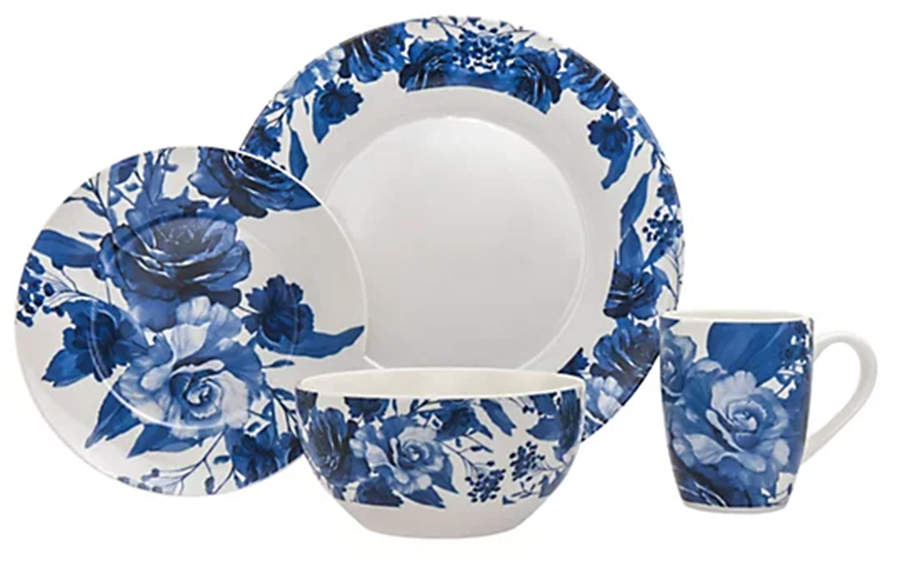 Bluetiful Florale Dinner Plate by Godinger-1