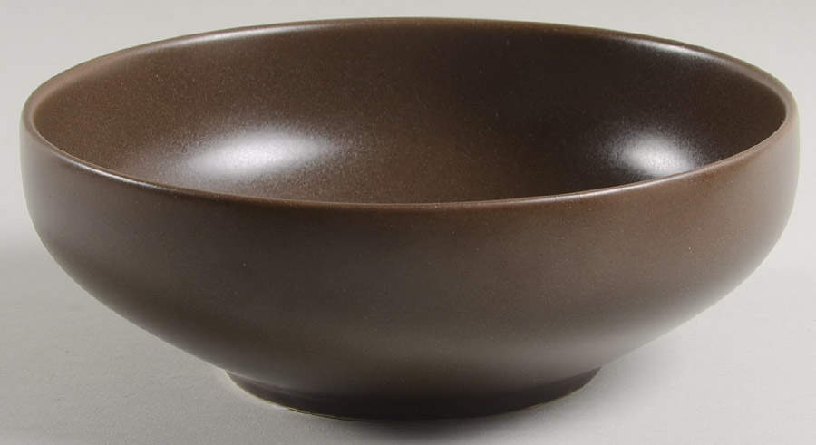 Paradiso Brown (Dark Brown) Soup/Cereal Bowl by Gibson Designs-1