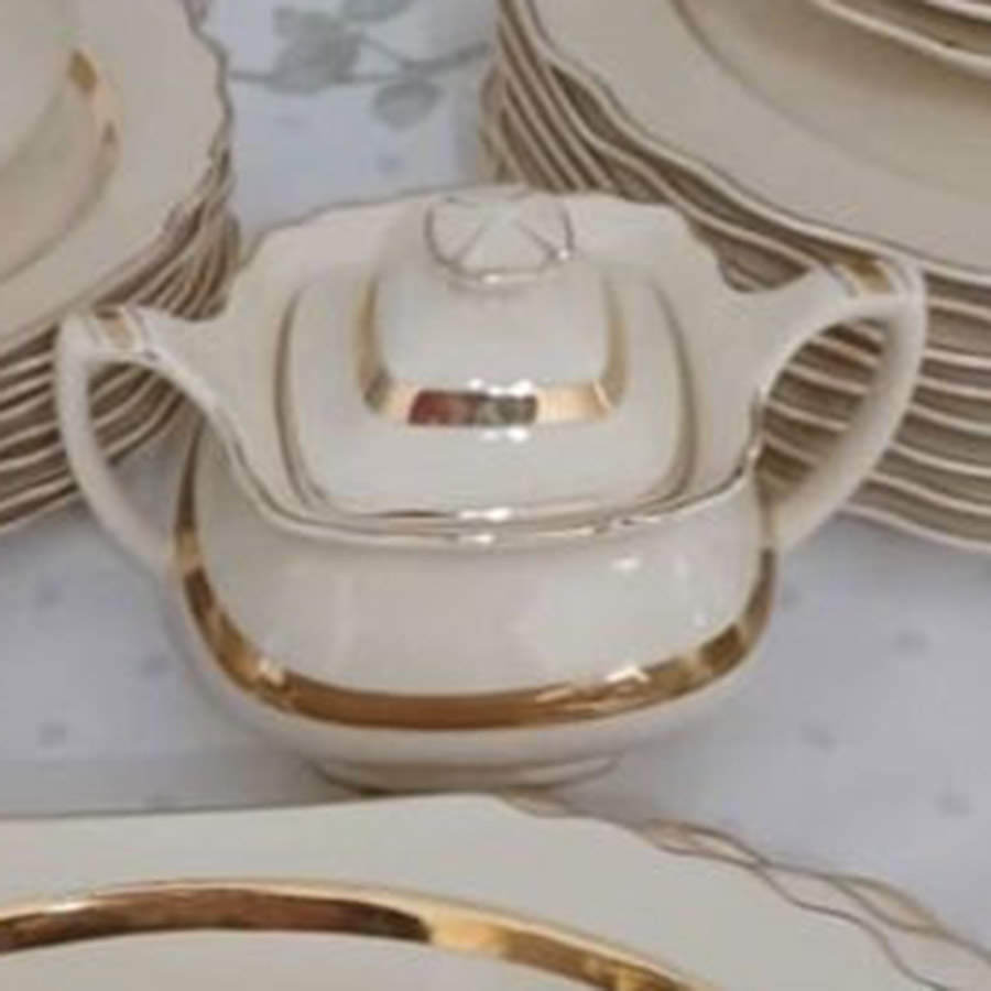 GEO625 Sugar Bowl & Lid by WS George-1