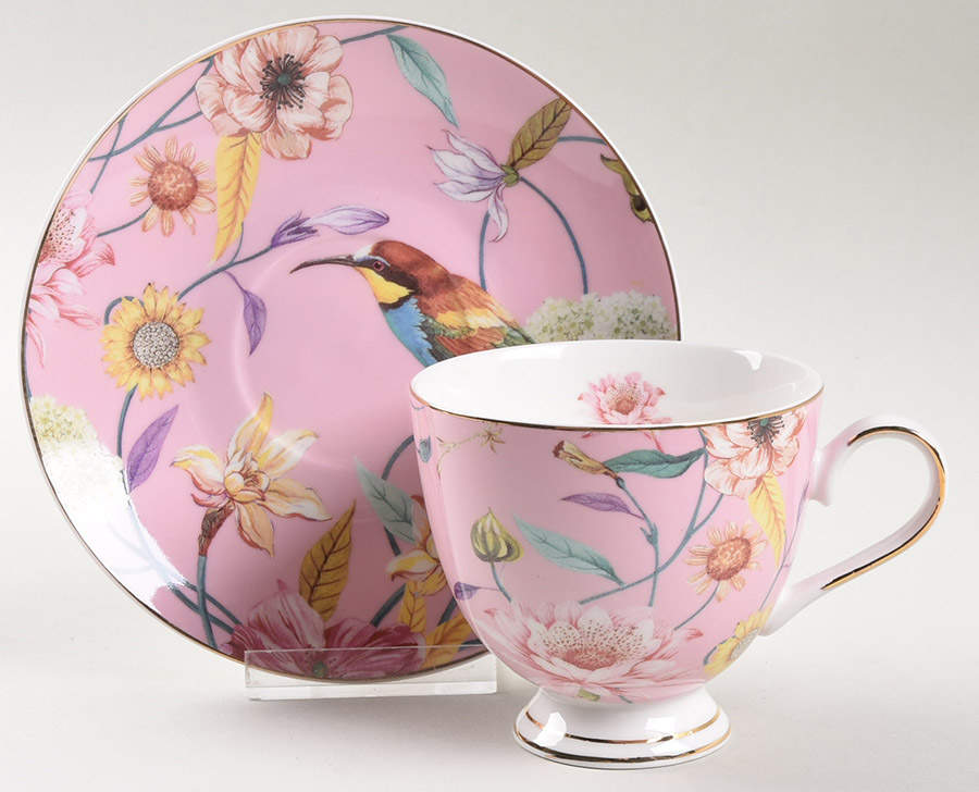 GTW48 Footed Cup & Saucer Set by Grace's Teaware-1