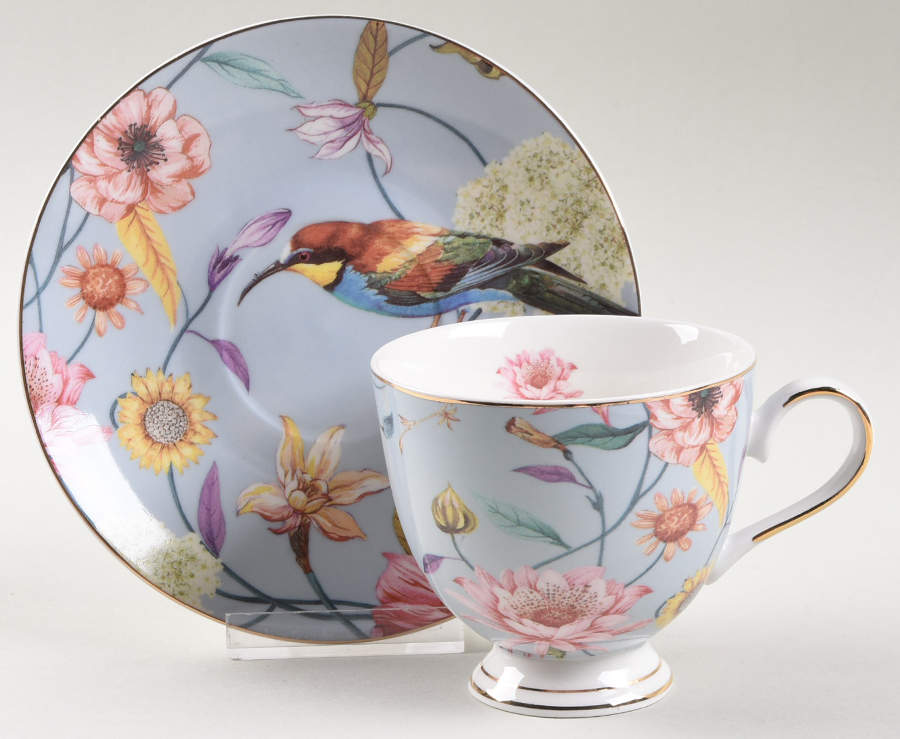 GTW48 Footed Cup & Saucer Set by Grace's Teaware-1