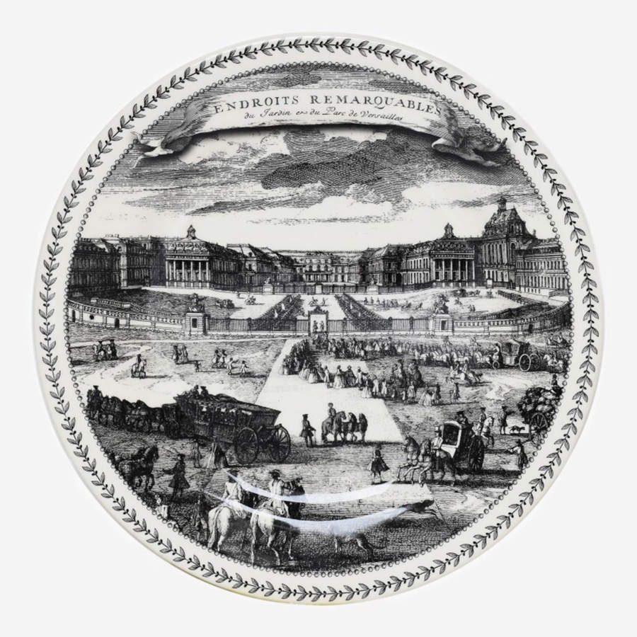 Endroits Remarquables Dessert/Pie Plate by Faiencerie De Gien-1