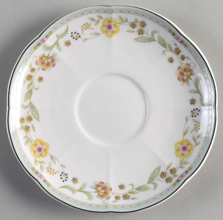 Corn Floral Saucer for Footed Cup by Grace's Teaware-1