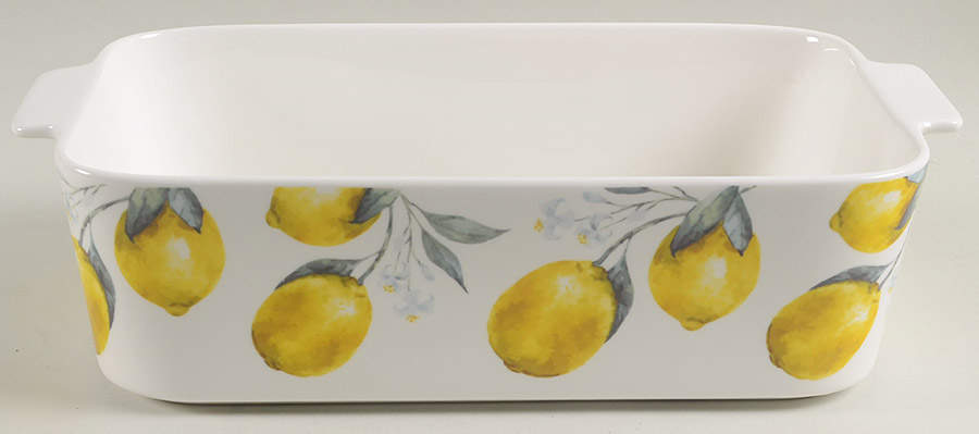 Organic Lemon Rectangular Baker No Lid by Grace's Teaware-1