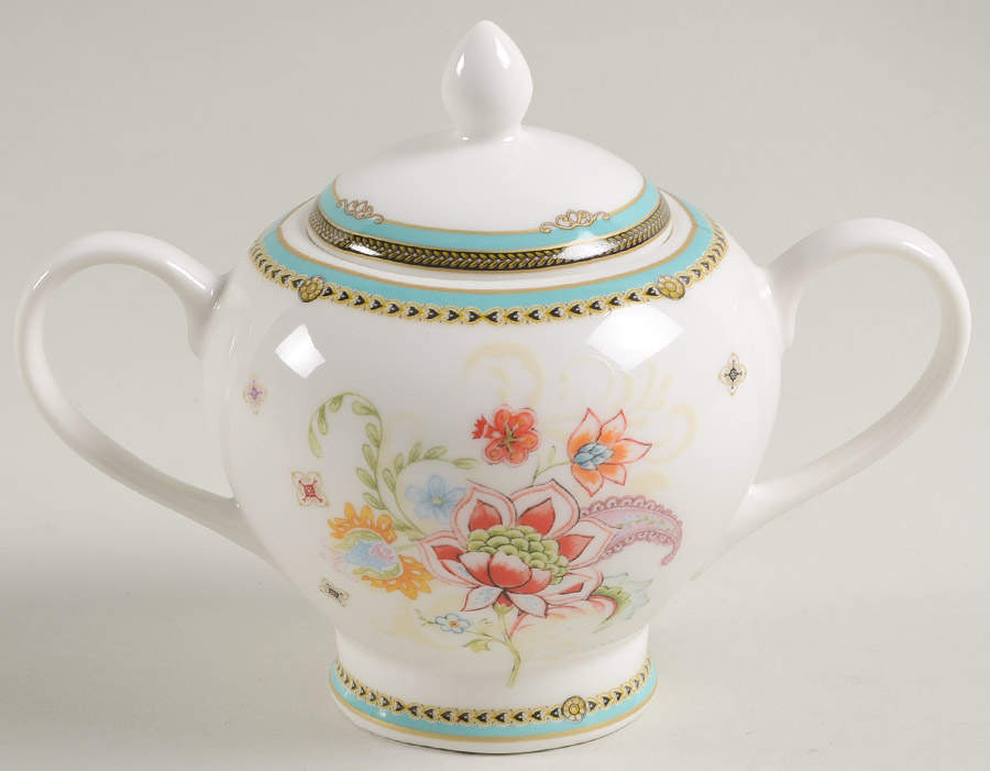 Emperor Garden Sugar Bowl & Lid by Grace's Teaware-1