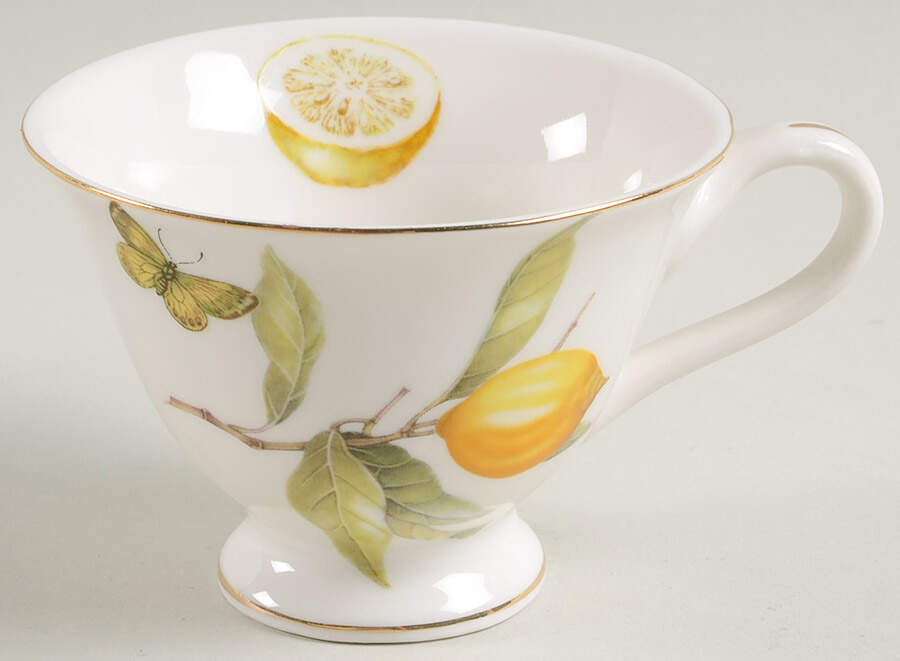 Lemon Bee Footed Cup by Grace's Teaware-1
