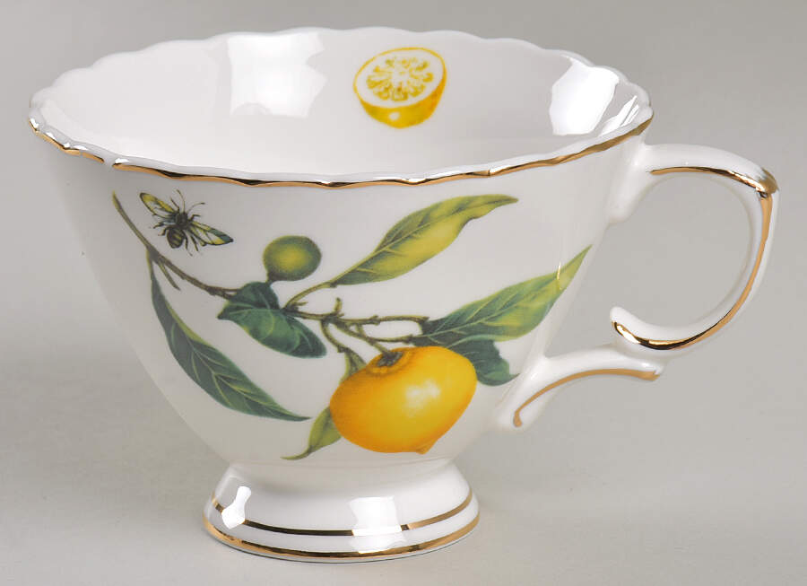 Lemon Bee Footed Cup by Grace's Teaware-1