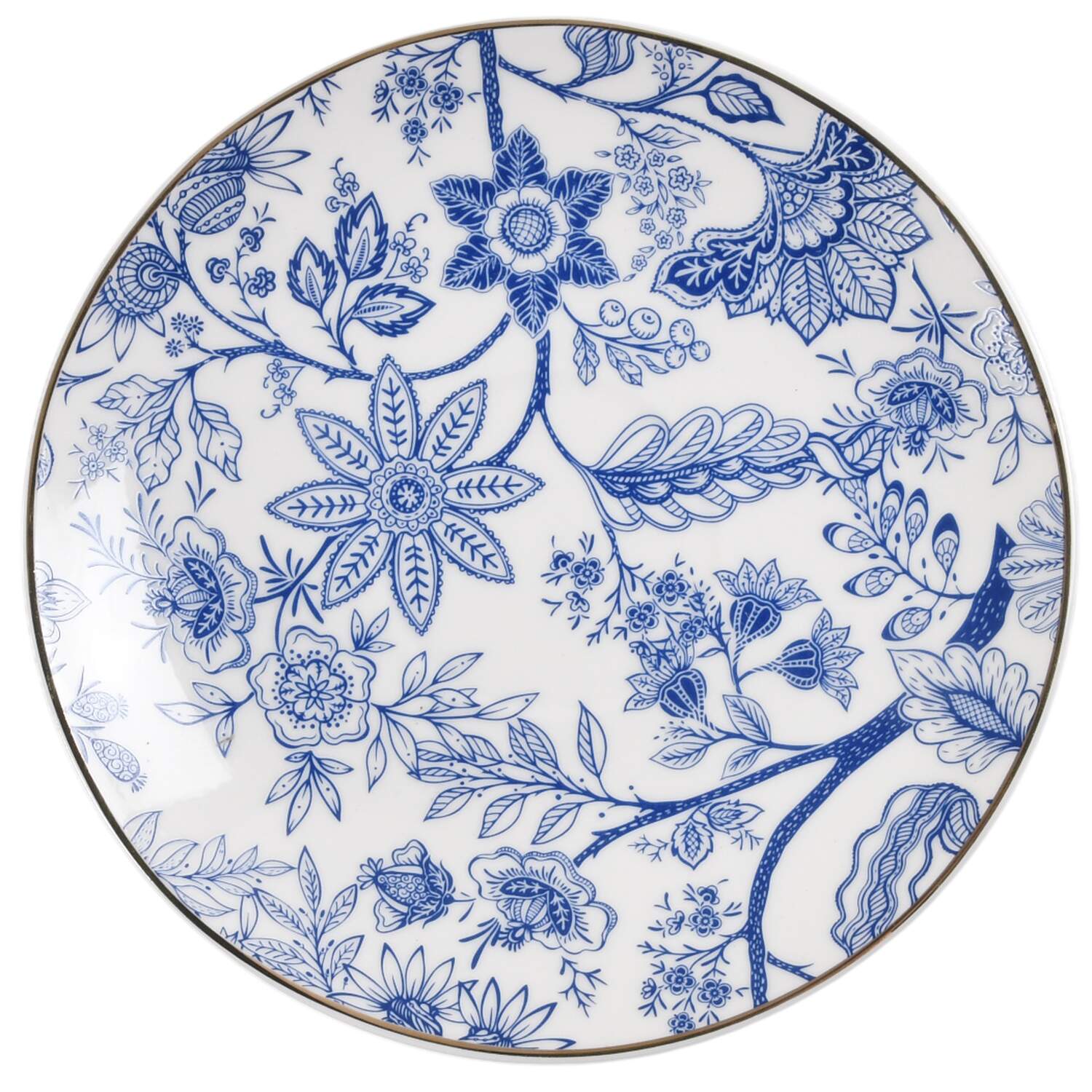Blue Vine Saucer by Grace's Teaware-1