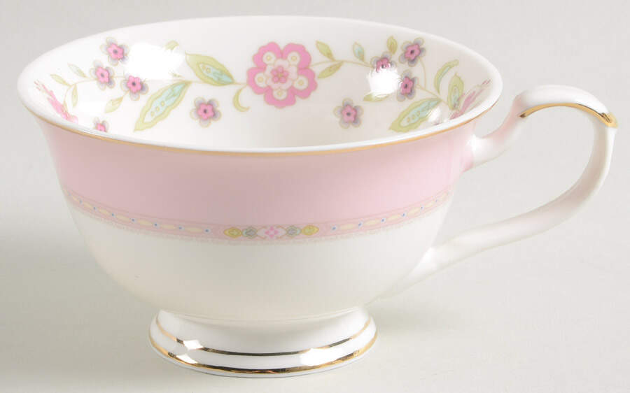 Corn Floral Pink Footed Cup by Grace's Teaware-1