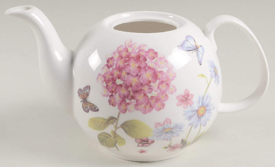 Hydrangea Teapot No Lid by Grace's Teaware-1