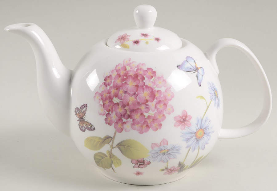 Hydrangea Teapot & Lid by Grace's Teaware-1
