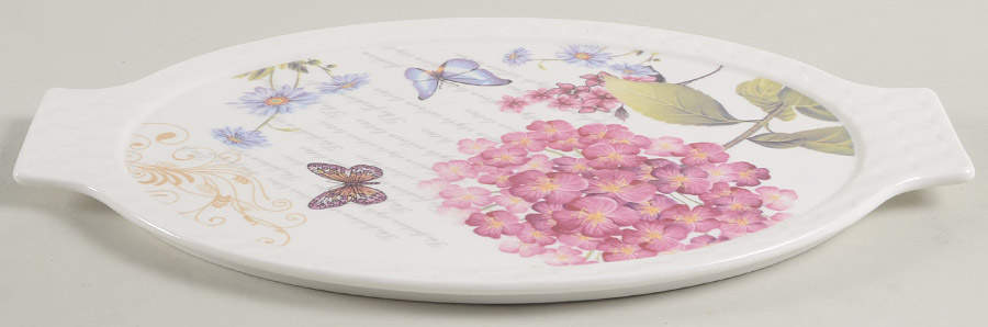 Hydrangea Lid for Oval Baker by Grace's Teaware-1