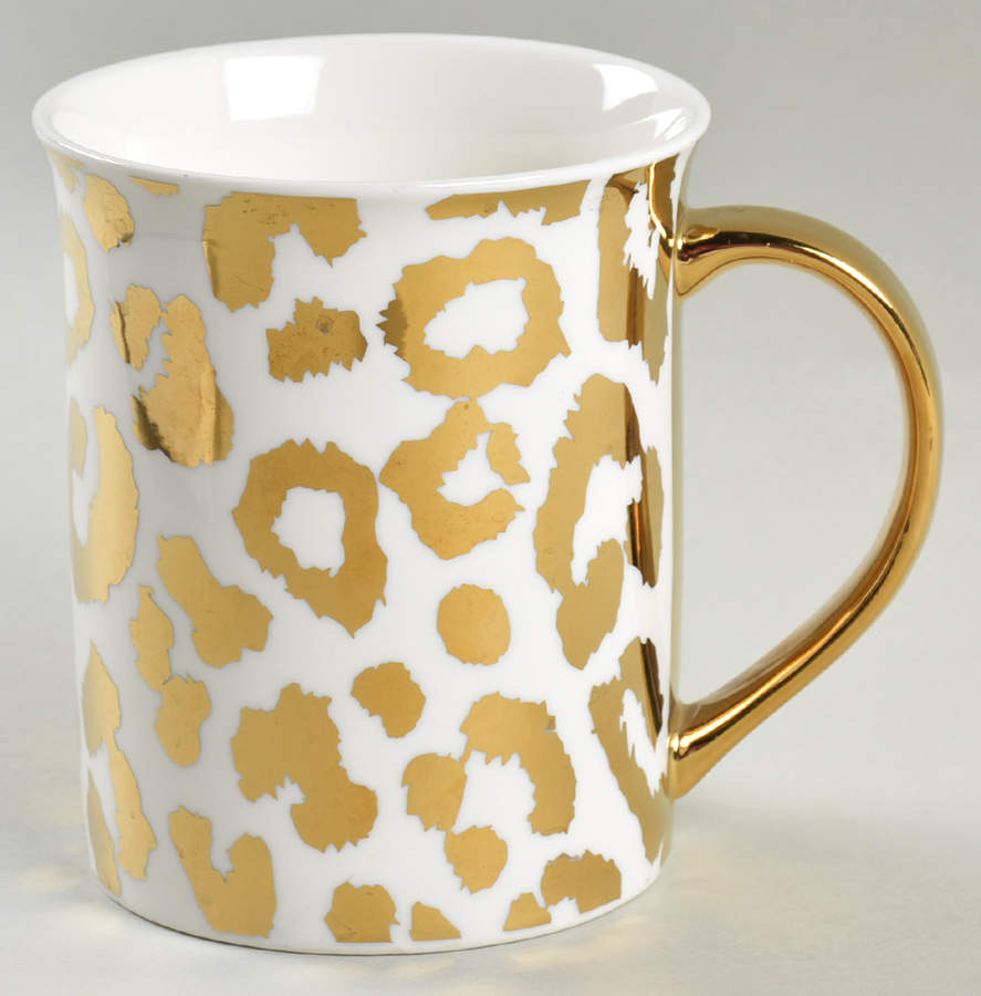 Leopard Gold Mug by Grace's Teaware-1