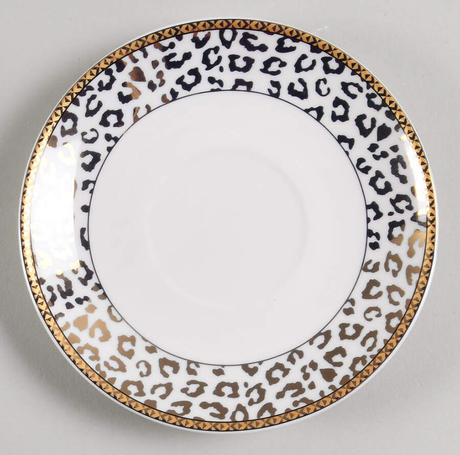 Leopard Gold Saucer by Grace's Teaware-1