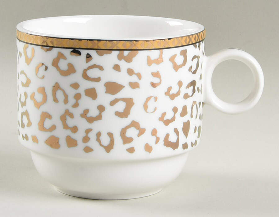 Leopard Gold Stackable Mug by Grace's Teaware-1