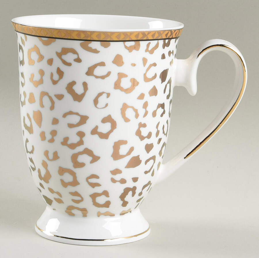 Leopard Gold Mug by Grace's Teaware-1