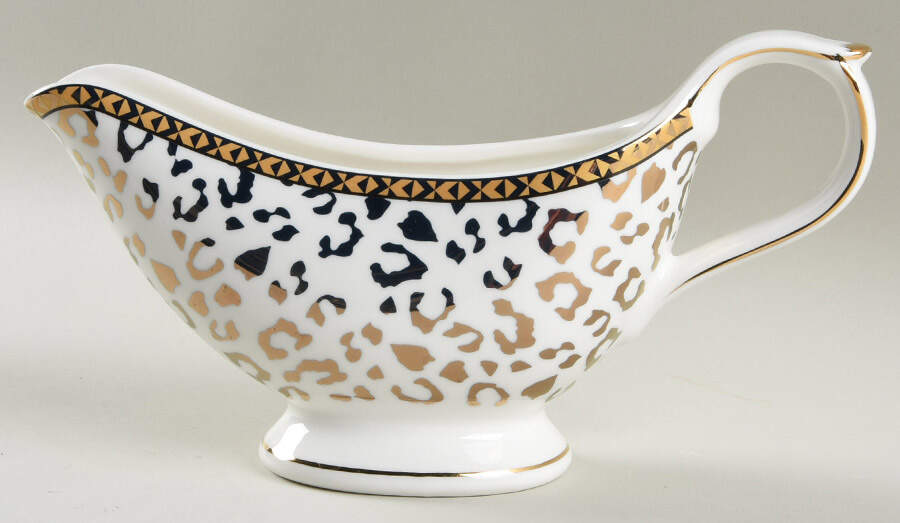 Leopard Gold Gravy Boat by Grace's Teaware-1