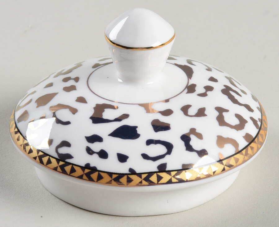 Leopard Gold Lid for Teapot by Grace's Teaware-1