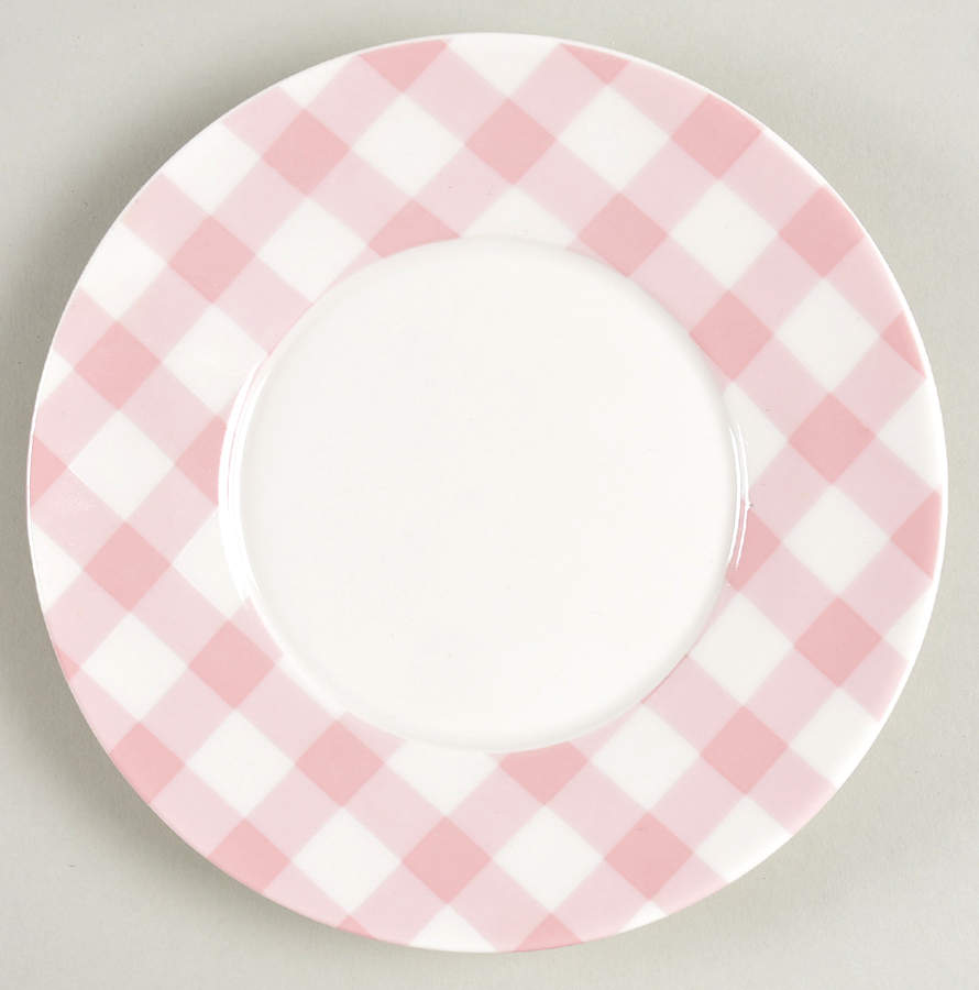 Plaid Bunny Saucer by Grace's Teaware-1