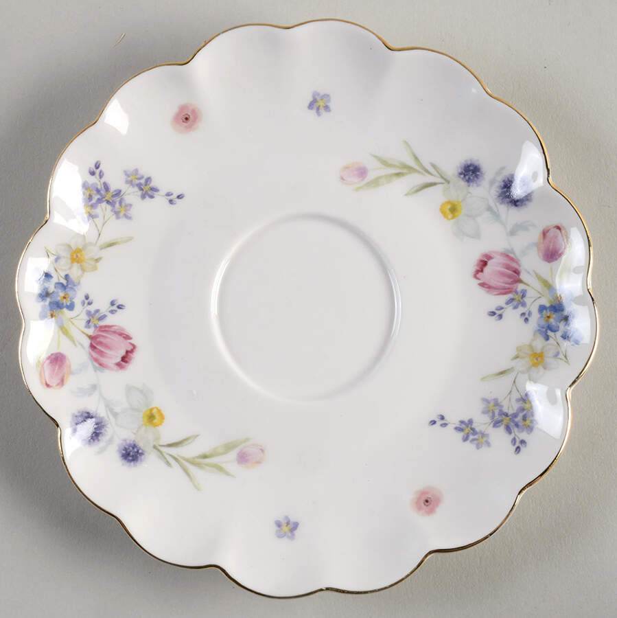 Plaid Bunny Saucer for Flat Cup by Grace's Teaware-1