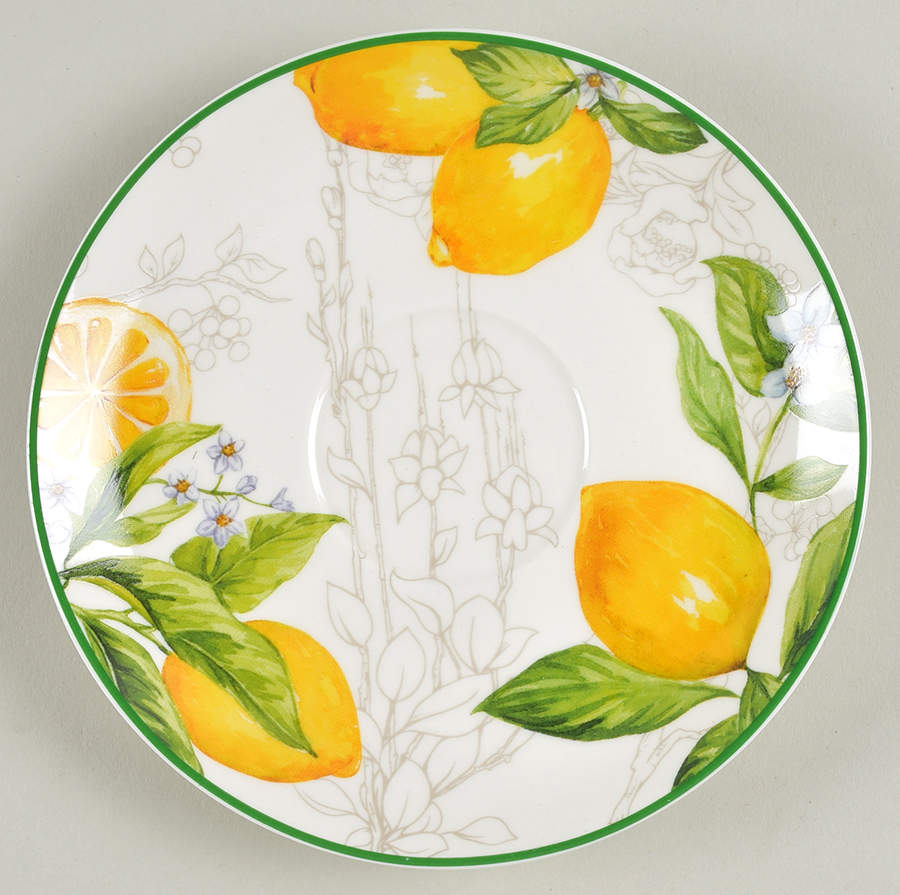 Lemon Green Saucer by Grace's Teaware-1