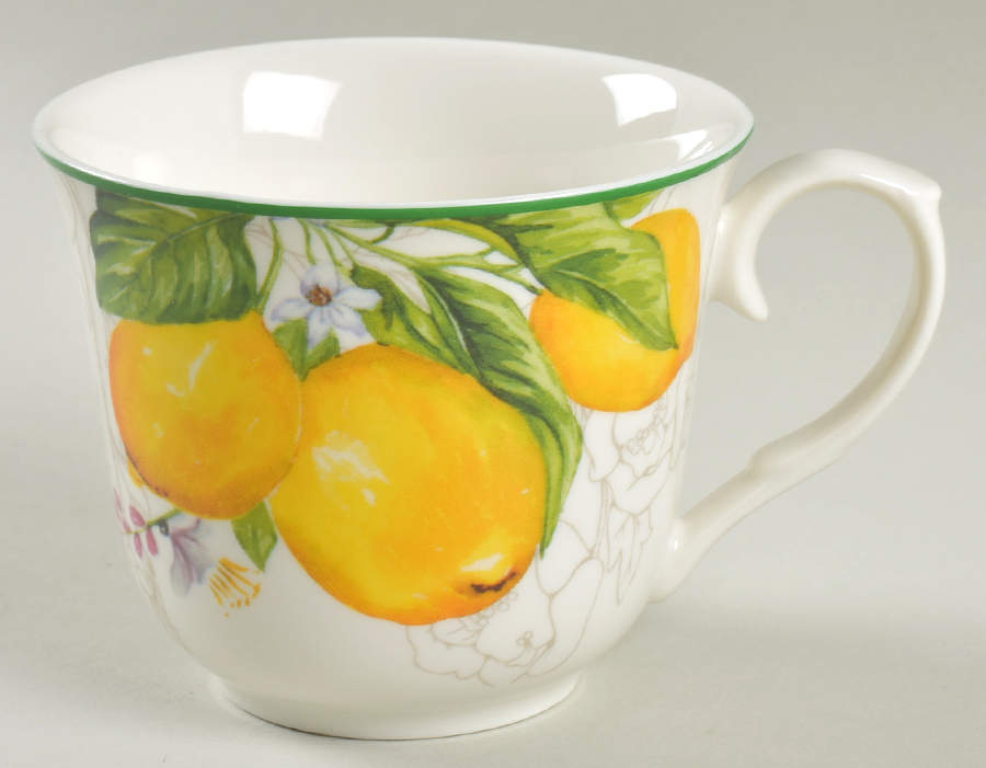 Lemon Green Flat Cup by Grace's Teaware-1