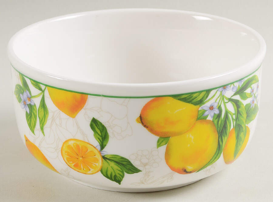 Lemon Green 26 Oz Round Plastic Microwave Bowl No Vented Lid by Grace's Teaware-1