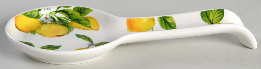 Lemon Green Spoon Rest/Holder (Holds 1 Spoon) by Grace's Teaware-1