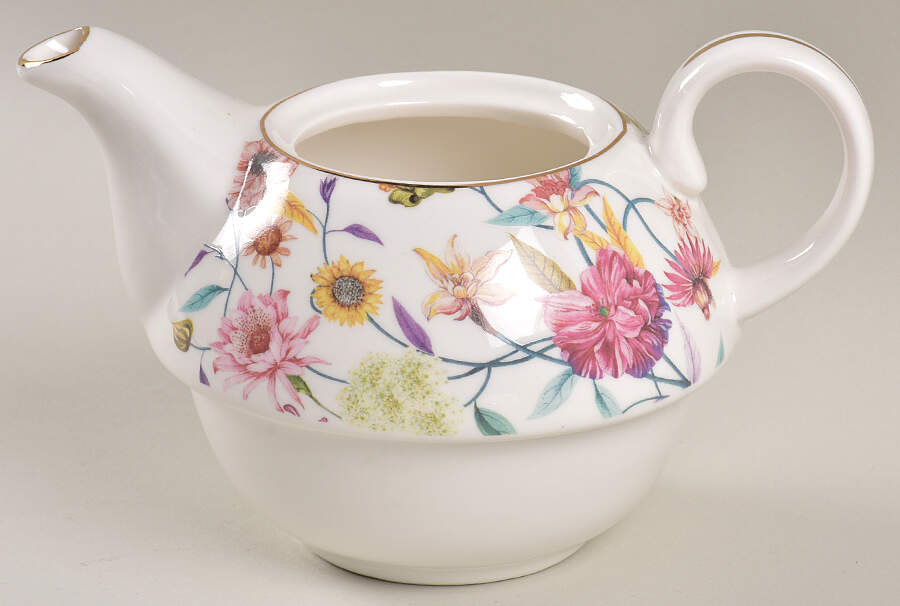 Daisy and Bird Tea for 1-Teapot No Lid by Grace's Teaware-1