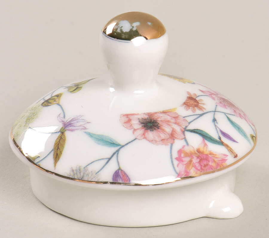 Daisy and Bird Lid For Tea For 1 Teapot by Grace's Teaware-1