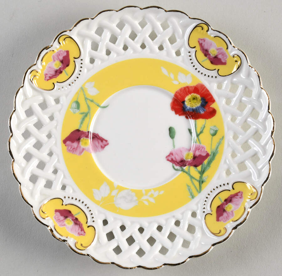 Pierced Poppy Saucer by Grace's Teaware-1