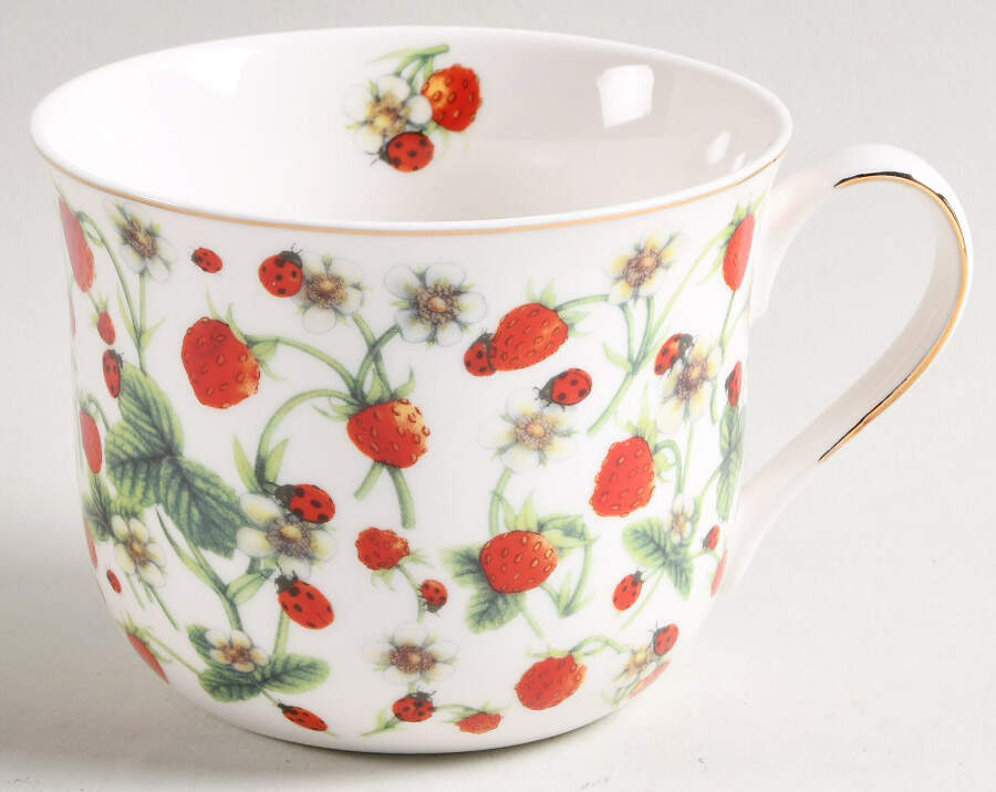 Strawberry Vine Jumbo Cup by Grace's Teaware-1