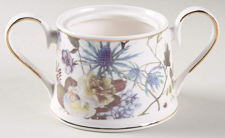 White Peony Sugar Bowl No Lid by Grace's Teaware-1