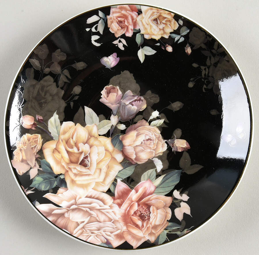 Yellow Rose Saucer for Footed Cup by Grace's Teaware-1