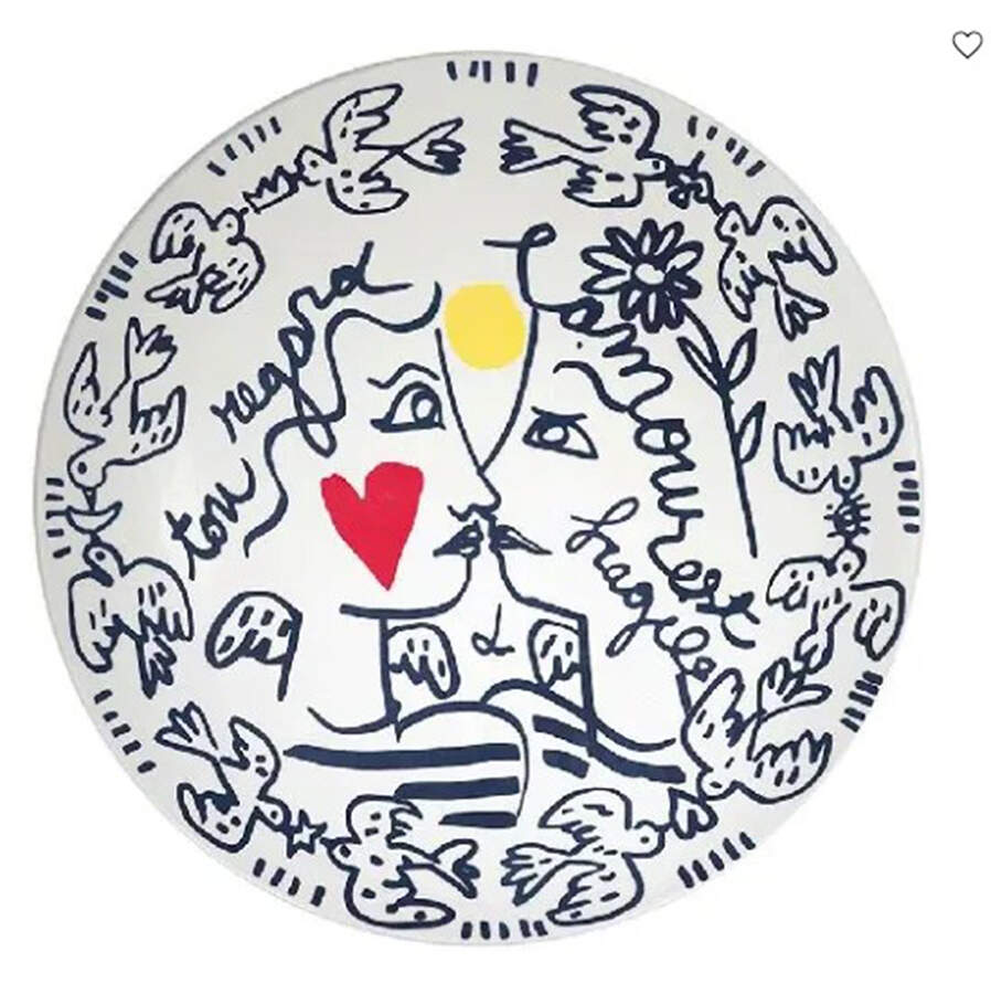 L'Archipel Sentimental Plate Wall by Faiencerie De Gien-1