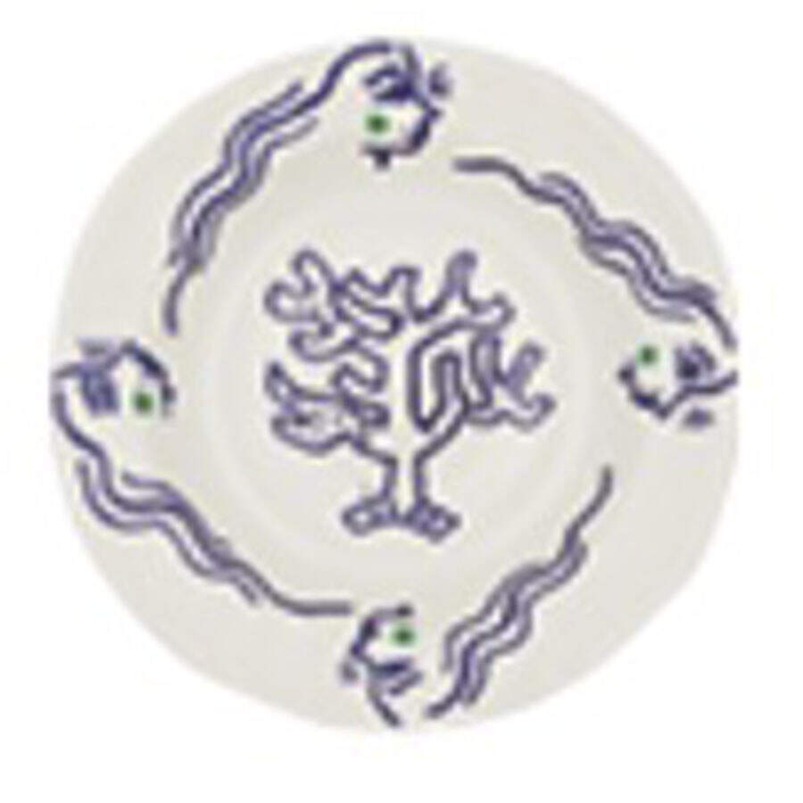 L'Archipel Sentimental Rim Soup Bowl by Faiencerie De Gien-1