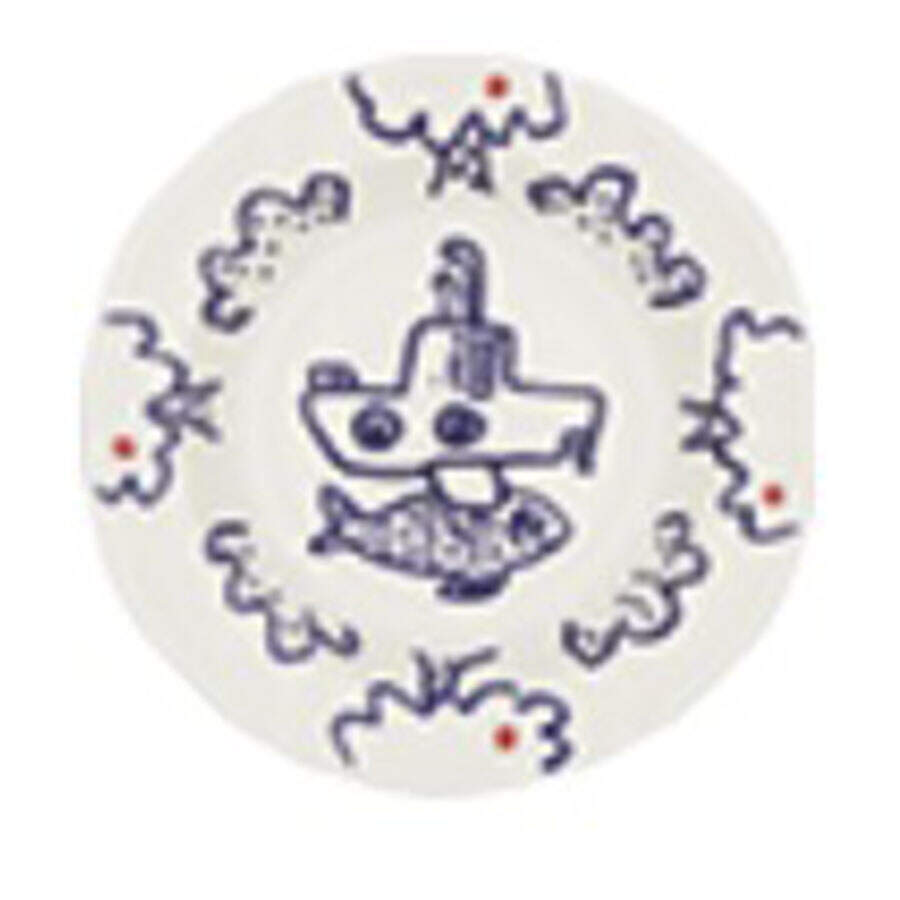 L'Archipel Sentimental Rim Soup Bowl by Faiencerie De Gien-1