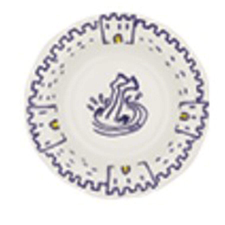 L'Archipel Sentimental Rim Soup Bowl by Faiencerie De Gien-1
