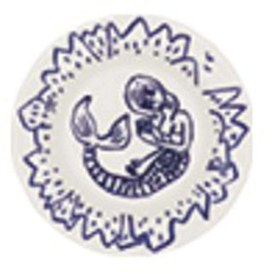 L'Archipel Sentimental Rim Soup Bowl by Faiencerie De Gien-1