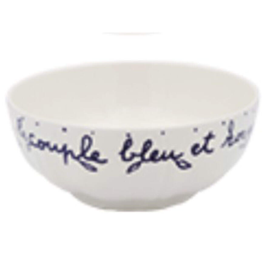 L'Archipel Sentimental 9" Round Vegetable Bowl by Faiencerie De Gien-1