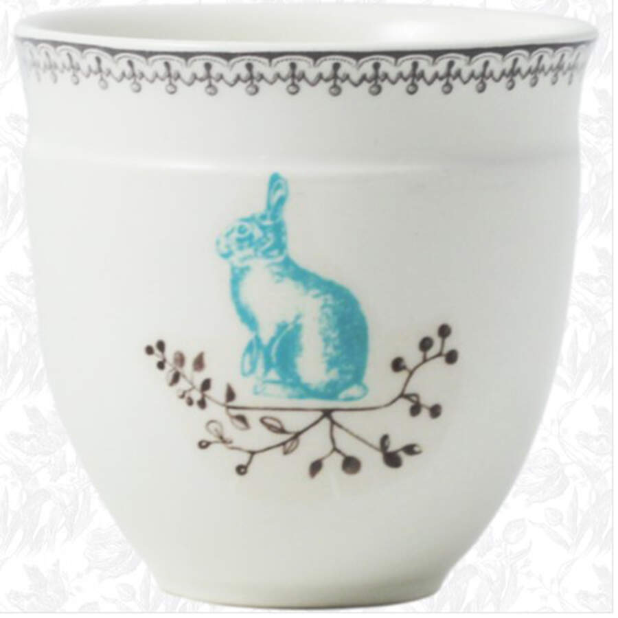 Bunny Child's China Tumbler by Faiencerie De Gien-1